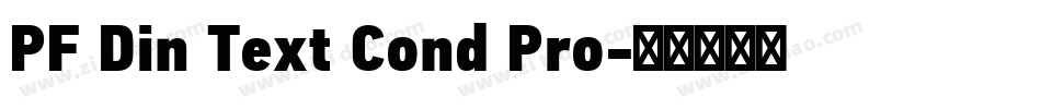 PF Din Text Cond Pro字体转换